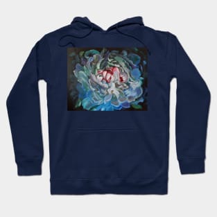 Blue Peony Hoodie